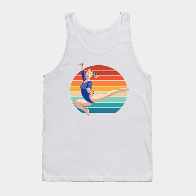 Female Gymnast Gymnastics Girl Gift Tank Top by Noseking